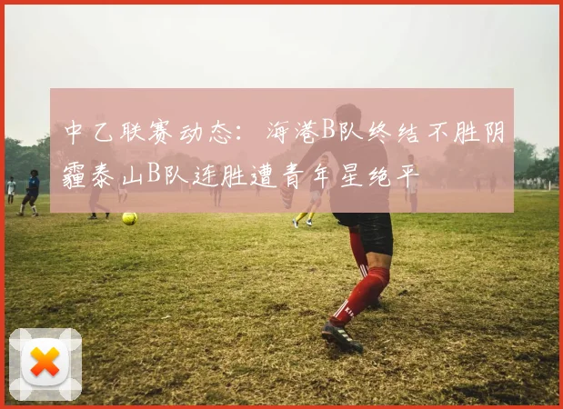 中乙联赛动态：海港B队终结不胜阴霾泰山B队连胜遭青年星绝平